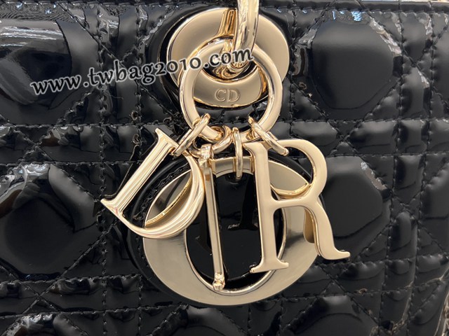Dior专柜新款迪奥顶级原单黑色Lady D-Joy手袋手提肩背女包 djfk1232